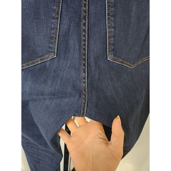 Madewell 9" Mid Rise Skinny Jeans Blue Pants Womens Size 32 Dark Wash Denim - Picture 10 of 15